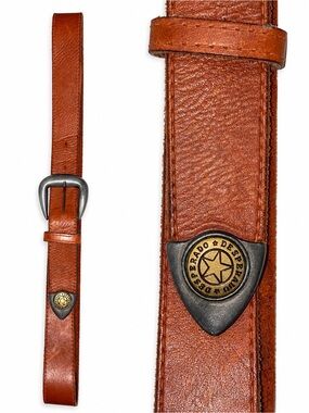 Desperado Genuine Leather Western Belt Brown Concho Star Buckle Women's M/L